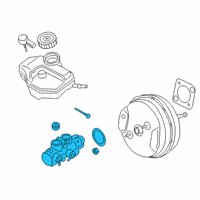 OEM BMW M550i xDrive Brake Master Cylinder Repair Kit Diagram - 34-33-6-881-616