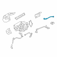 OEM 2009 Nissan GT-R Tube Assy-Oil Diagram - 15192-JF00B