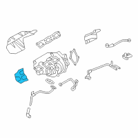 OEM 2012 Nissan GT-R INSULATOR-Heat, Turbine Housing Diagram - 14450-JF01D