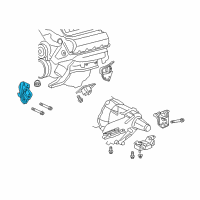 OEM 2007 Dodge Durango INSULATOR-Engine Mount Diagram - 52855540AE