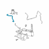 OEM 2007 Toyota Highlander Outlet Hose Diagram - G1272-48010