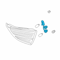 OEM 2013 Hyundai Elantra Bulb Holder And Wiring Assembly Diagram - 92480-3X000