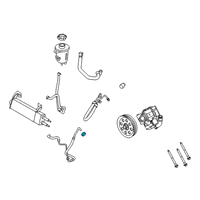 OEM 2018 Ford F-250 Super Duty Lower Return Line Diagram - JC3Z-3A713-L