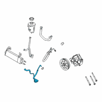 OEM 2020 Ford F-350 Super Duty Lower Return Line Diagram - JC3Z-3A713-G