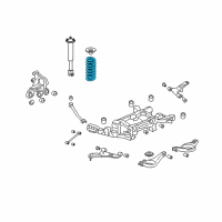 OEM 2011 Cadillac STS Coil Spring Diagram - 25734802