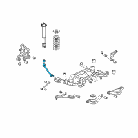 OEM 2006 Cadillac CTS Rear Suspension Trailing Arm Diagram - 25684655