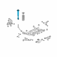 OEM Cadillac CTS Shock Diagram - 25758571