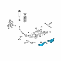 OEM 2007 Cadillac CTS Rear Lower Suspension Control Arm Assembly Diagram - 25745695