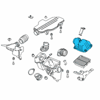 OEM 2018 Honda Accord Cover, Air Cleaner Diagram - 17210-6C1-A00