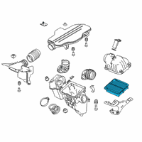 OEM Honda CR-V Element Assembly, Air Cleaner Diagram - 17220-5K0-A00