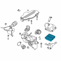 OEM 2017 Honda Accord Element Assembly, Air Cleaner Diagram - 17220-5K0-A00