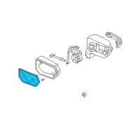 OEM Acura Mirror, Passenger Side Diagram - 76203-STK-A01