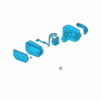 OEM Acura RDX Mirror Assembly, Passenger Side Door (Nighthawk Black Pearl) (R.C.) Diagram - 76200-STK-A01ZB
