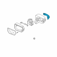 OEM 2012 Acura RDX Light Assembly, Passenger Side Side Turn Diagram - 34300-STK-A01