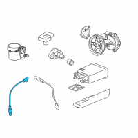 OEM GMC Sierra 1500 Upper Oxygen Sensor Diagram - 12659516