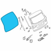 OEM 2013 BMW X3 Trunk Lid Gasket Diagram - 51-76-7-301-846