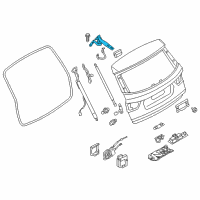 OEM 2011 BMW X3 LEFT TRUNK LID HINGE Diagram - 41-62-7-463-365