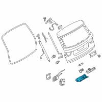 OEM 2014 BMW X3 Trunk Lid Lock Diagram - 51-24-7-233-025