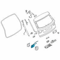 OEM 2014 BMW X3 Trunk Lid Power Lock Diagram - 51-24-7-249-578