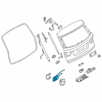 OEM 2012 BMW X3 Trunk Lid Power Lock Diagram - 51-24-7-249-578