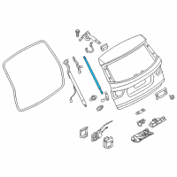 OEM 2015 BMW X3 Gas Pressurized Spring, Trunk Lid Diagram - 51-24-7-388-783