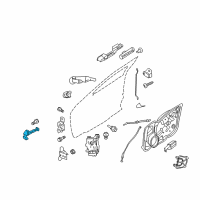 OEM 2011 Lincoln MKZ Door Check Diagram - BE5Z-5423552-A