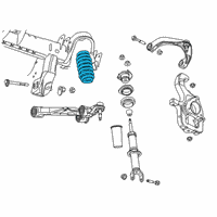 OEM 2019 Ram 1500 Front Coil Spring Diagram - 68412270AA