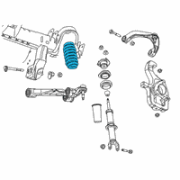 OEM 2022 Ram 1500 Front Coil Spring Diagram - 68412270AA