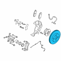 OEM 2019 Toyota Yaris Rotor Diagram - 43512-WB001