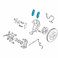 OEM 2017 Toyota Yaris iA Front Pads Diagram - 04465-WB001