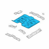 OEM 2008 Ford Explorer Sport Trac Floor Pan Diagram - 6L2Z-7811135-A