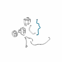 OEM 2010 Dodge Charger Hose-Power Steering Return Diagram - 68044362AA