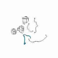 OEM Dodge Charger Hose-Power Steering Return Diagram - 4782363AF