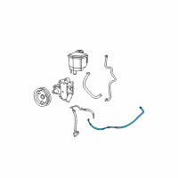 OEM 2006 Chrysler 300 Hose-Power Steering Pressure Diagram - 4782951AF