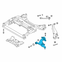 OEM 2014 Infiniti Q50 Transverse Link Complete, Left Lower Diagram - 54501-1BD2B