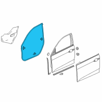OEM 2017 Honda Civic Weatherstrip, R FR Door Diagram - 72310-TBA-A01