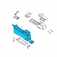 OEM 2006 Nissan Murano Console Assy-Lower Diagram - 96915-CC22B