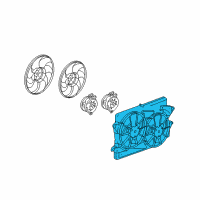 OEM 2008 Pontiac Torrent Fan Shroud Diagram - 19130590