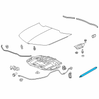 OEM 2012 Chevrolet Camaro Support Cylinder Diagram - 92203599