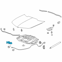 OEM Chevrolet Camaro Latch Diagram - 19420349