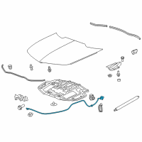 OEM 2010 Chevrolet Camaro Cable Pkg-Hood Primary Latch Release)(Includes Handle Diagram - 92234816