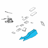 OEM Chrysler Console-Floor Diagram - 1AJ731D5AA