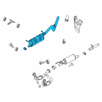 OEM Ford F-350 Super Duty Muffler Diagram - BC3Z-5230-K