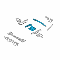 OEM BMW Z4 Trunk Floor Diagram - 41-12-7-838-646