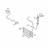 OEM 2005 Mercury Montego Thermostat Cover Gasket Diagram - 5F9Z-8255-AC
