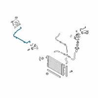 OEM Mercury Montego Overflow Hose Diagram - 6F9Z-8075-A