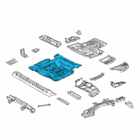 OEM 2022 Lexus RX450h Pan, Center Floor Diagram - 58211-0E080