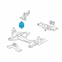 OEM Cadillac CTS Front Mount Diagram - 22887776