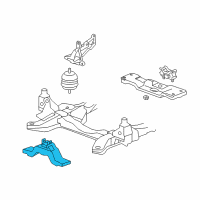 OEM 2011 Cadillac STS Mount-Trans Rear Diagram - 25892305