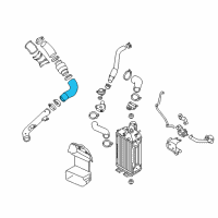 OEM Hyundai Veloster Hose-INTERCOOLER Inlet Diagram - 28254-2B700